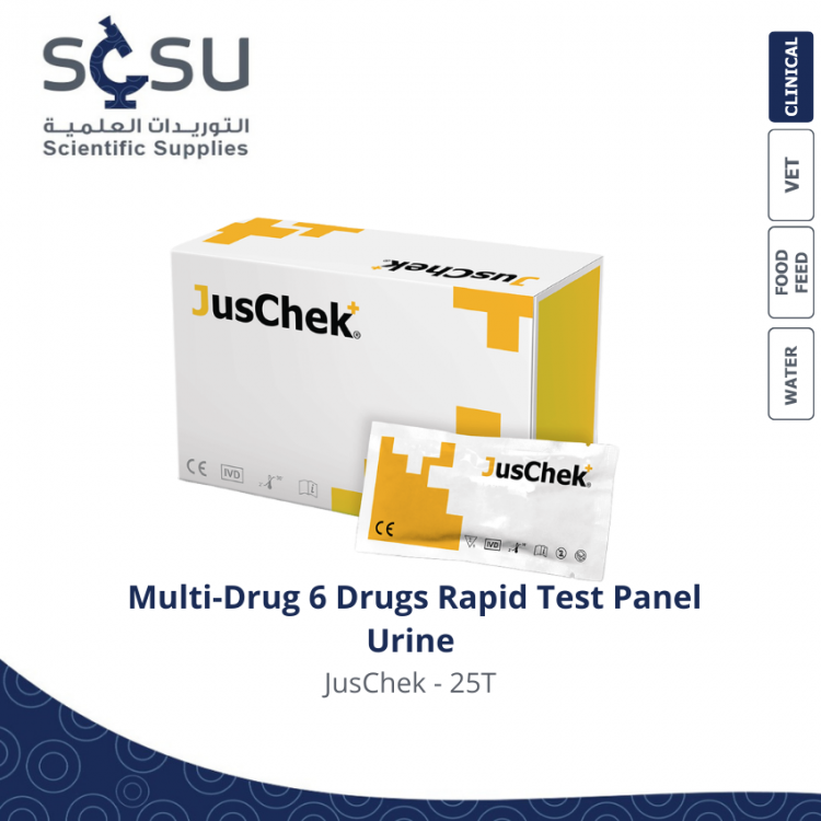 Multi-Drug 6 Drugs Rapid Test Panel - Urine - JusChek - 25T