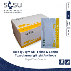 اختبار سريع للأجسام المضادة لتوكسوبلازما في القطط والكلاب - دم / مصل / بلازما - 10 اختبارات اختبار سريع للأجسام المضادة لتوكسوبلازما في القطط والكلاب - دم / مصل / بلازما - 10 اختبارات
