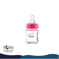 Feeding bottle, 120 ml, two-handed glass Baby Zone