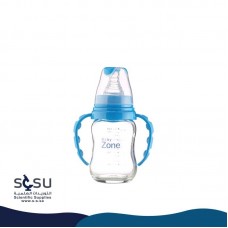 Feeding bottle 240 ml glass with two hands Baby Zone